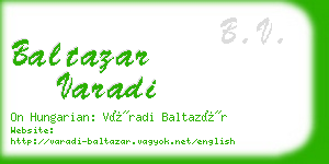 baltazar varadi business card